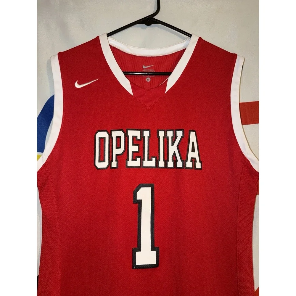 Nike Opelika High Basketball Jersey Medium Red Alabama